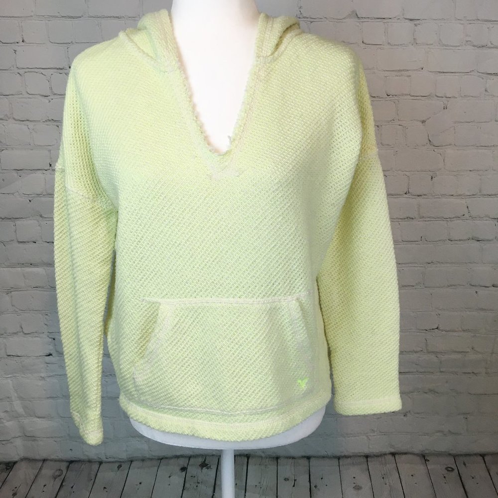 American Eagle Outfitters Neon Green Hoodie-Size M